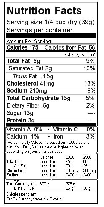 nutrition basic muffin