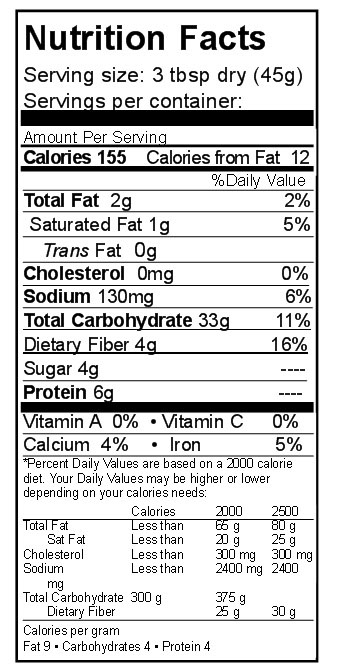 nutrition hearty wheat bread