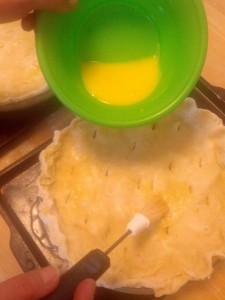 brush crust with egg mixture