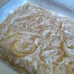 Swirling the topping