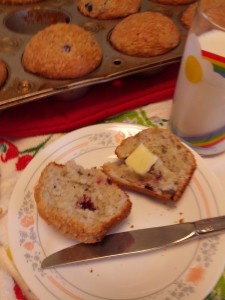 Huckleberry Muffins with Streusel Topping