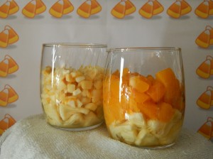 Freeze dried mangos and peaches