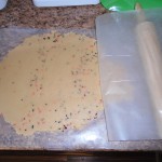 roll out the cookie dough