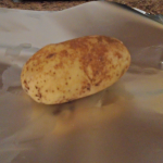 wrap the potato in foil