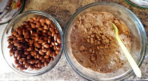 almonds and cinnamon sugar mixture
