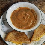 Tomato Basil Soup and Grilled Cheese Sandwich