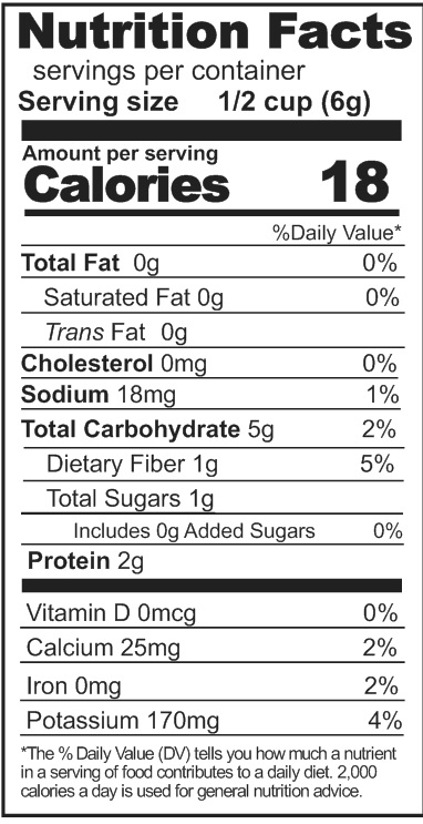 freeze dried broccoli