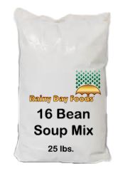 16 Bean Soup mix 25 lbs bag