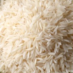 White Basmati Rice in 25 lbs bag.