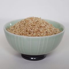 dehydrated brown rice in a 25 lb. bag