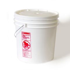 4.25 gallon plastic bucket w/gasket lid