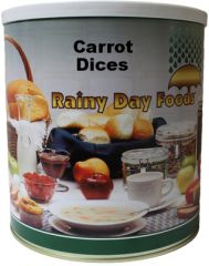 Rainy Day Foods dehydrated carrot dices #10 can