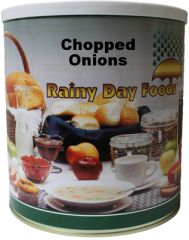 Rainy Day Foods dehdyrated chopped onions #10 can 40 oz.