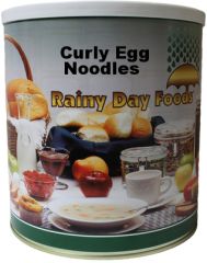 Rainy Day Foods curly egg noodles #10 can