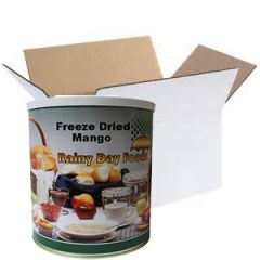 Freeze dried mango in a case of 6 #10 cans from Rainy Day Foods