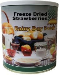 Rainy Day Foods freeze dried strawberries #10 can