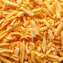 freeze dried shredded colby cheese in a #2.5 can