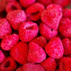 Freeze dried raspberries whole in case of 6 #10 cans