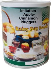 Rainy Day Foods dehydrated imitation apple cinnamon nuggets #2.5 can