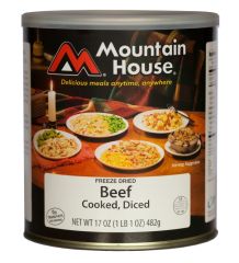 #10 can freeze dried diced beef 24 oz.
