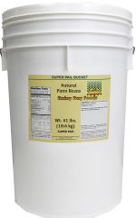 Natural pinto beans in a super pail 41 lbs.