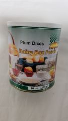 Dehydrated Plum Dices - G106 - 10 oz #2.5 can