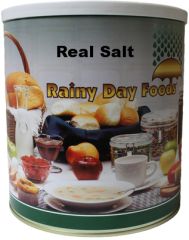 #10 can real salt-128 oz