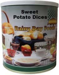 Rainy Day Foods sweet potato dices dehydrated #10 can