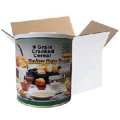 Rainy Day Foods 9 grain cracked cereal #10 case