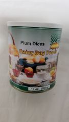 Dehydrated Plum Dices, 10 oz #2.5 can