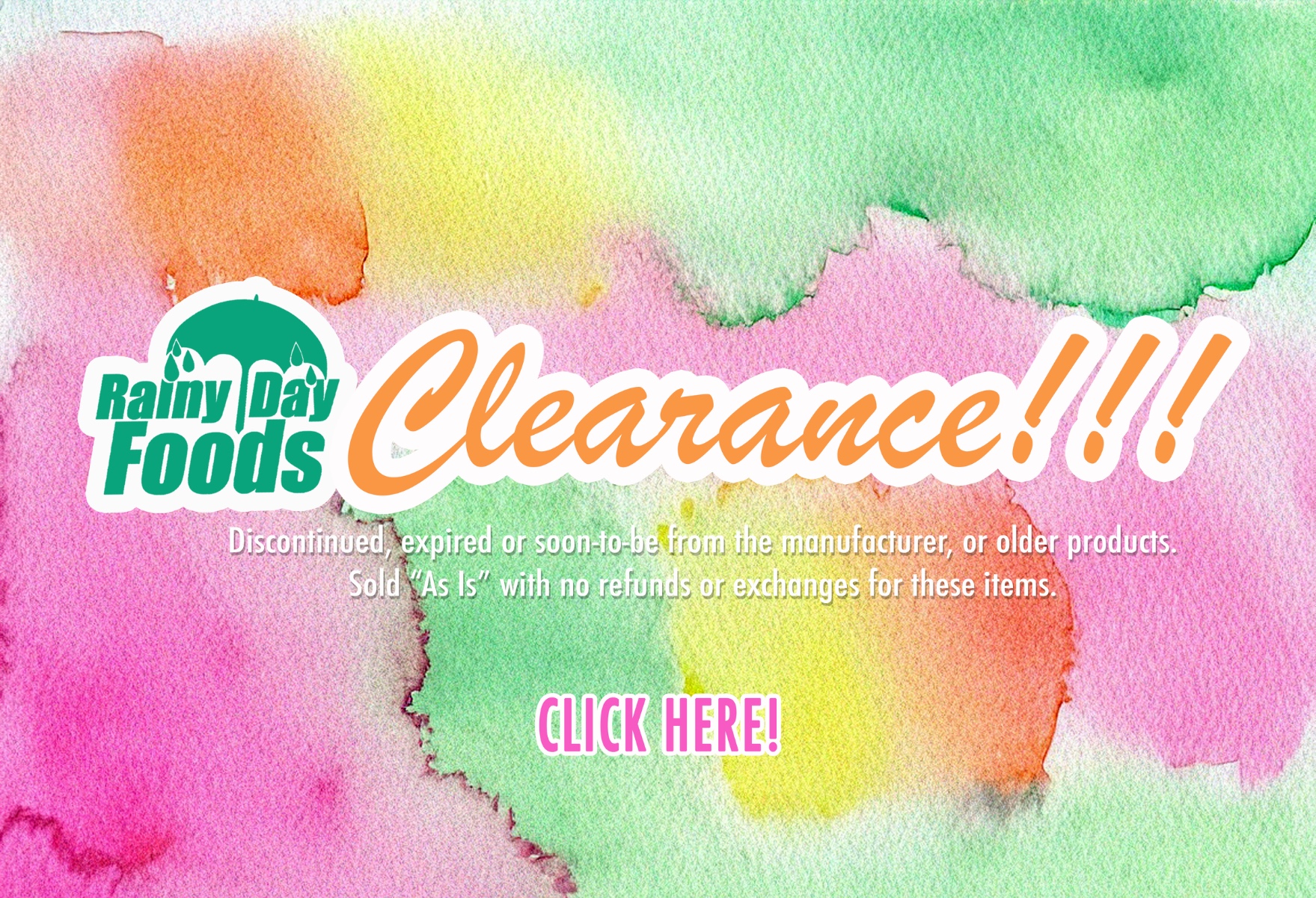 https://rainydayfoods.com/clearance-supplies.html