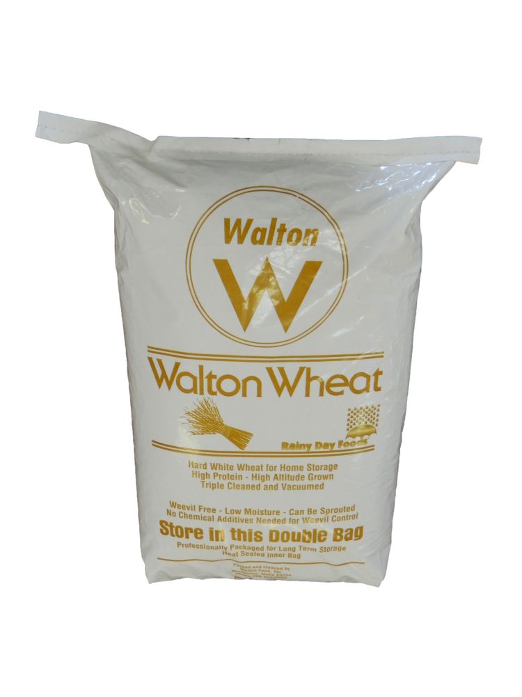 slide In lips Rainy Day Foods a division of Walton Feed - Hard White Wheat - 50 lb double  plastic bag