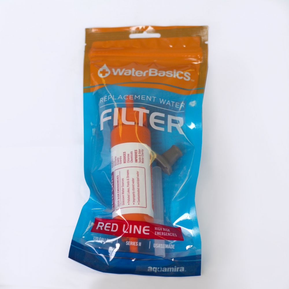 Series II RED Line Filtered Water Bottle w/ 2 Filters